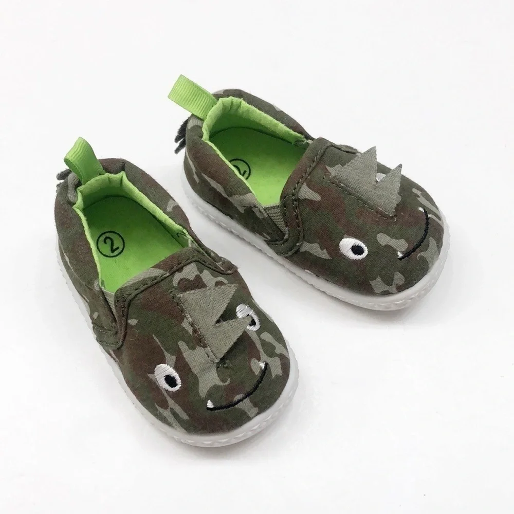Wonder Nation baby boys camouflage dinosaur shoes